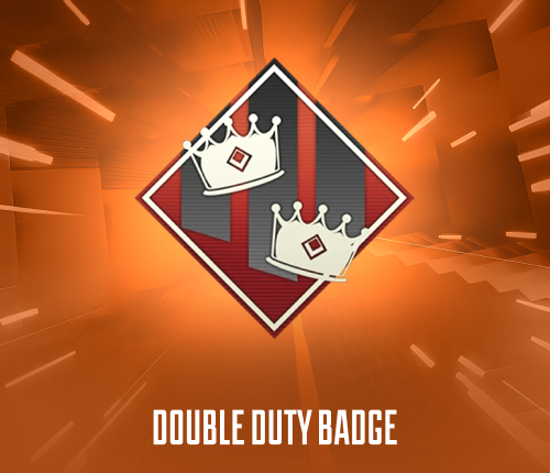 DOUBLE DUTY BADGE